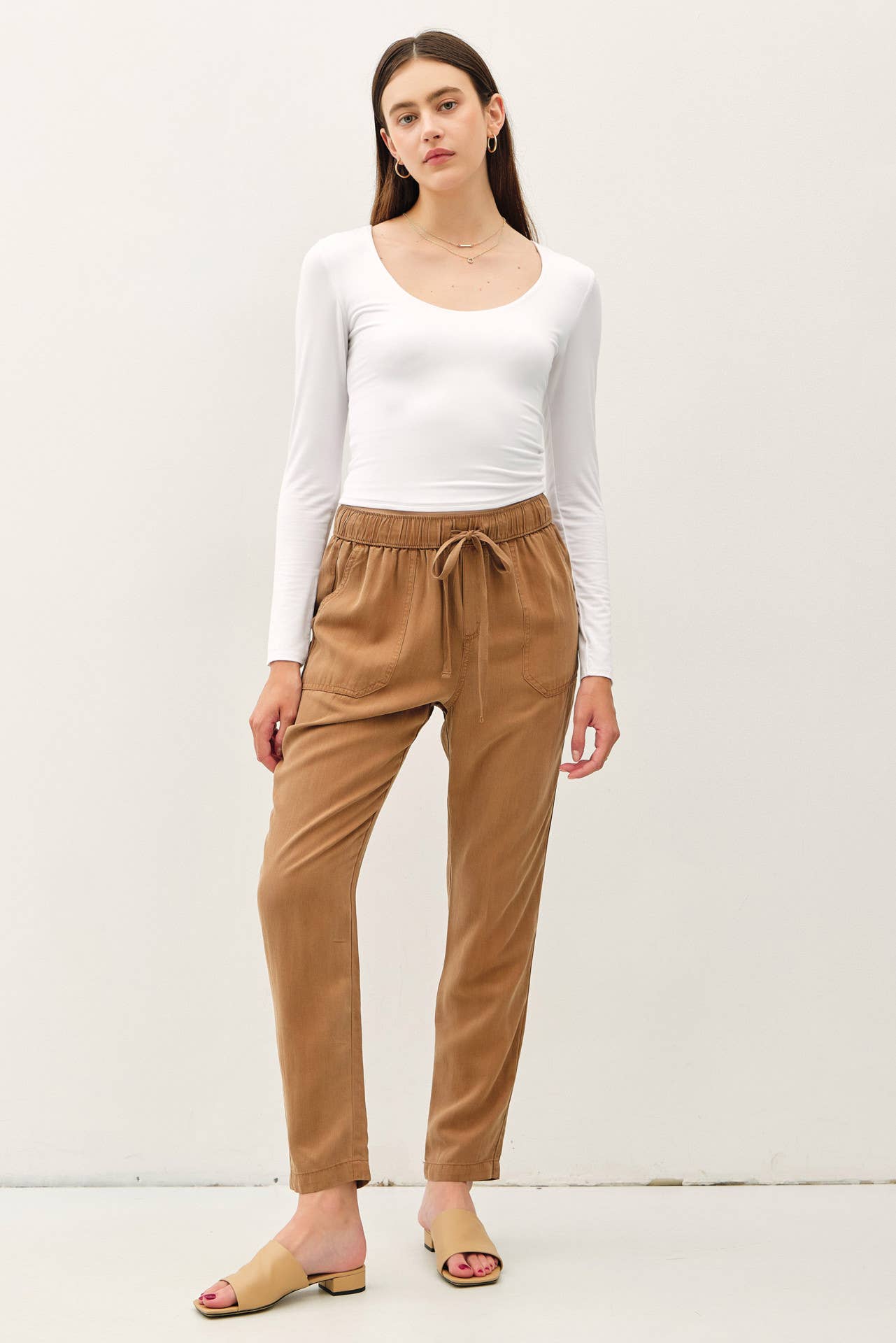 Be Cool - Wholesale Pants - Women's - NEW COLOR -TENCEL TAPERED PANTS  1