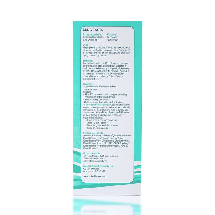 CoTZ The Healthier Sunscreen - Wholesale Sunscreen - Face Prime & Protect Non-Tinted SPF 40
