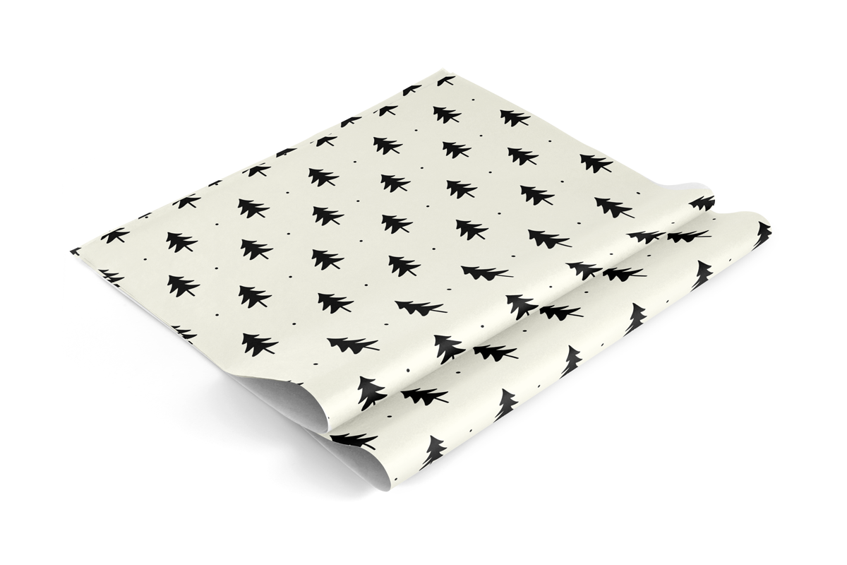 Dahlia Press – wholesale Wrapping paper roll – Tree Silhouette - Gift Wrap (Rolls)1