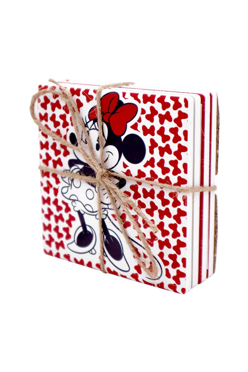 PINEAPPLE Beauty - Wholesale Coasters - UPD 4014282 Mickey and Minnie Mouse Ceramic Coaster Set - 42