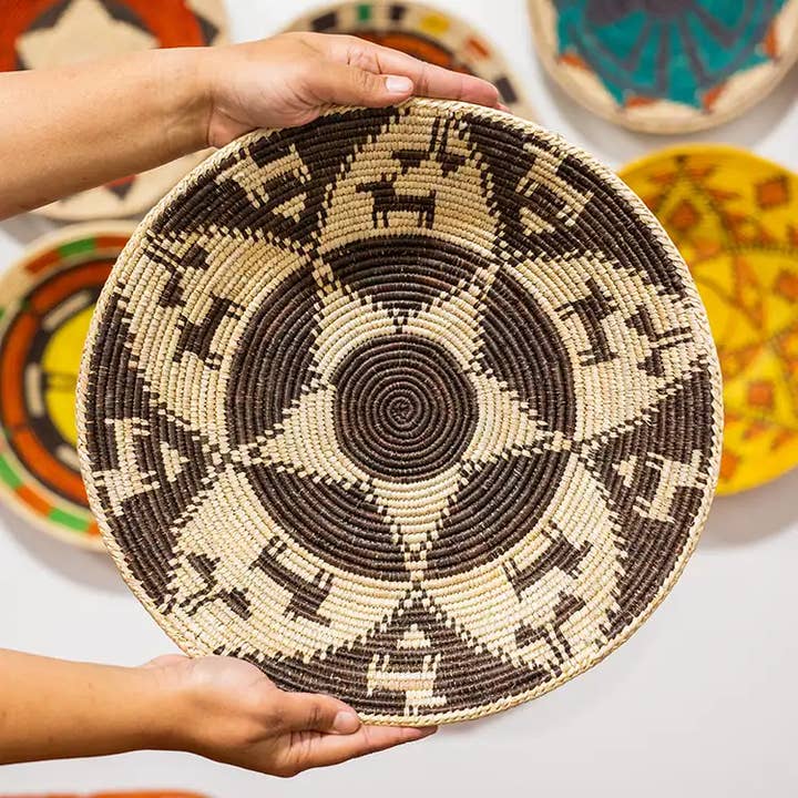 Waasiwolves - Wholesale Decorative plate/dish/bowl - Package of 12 Tribal Style Baskets4