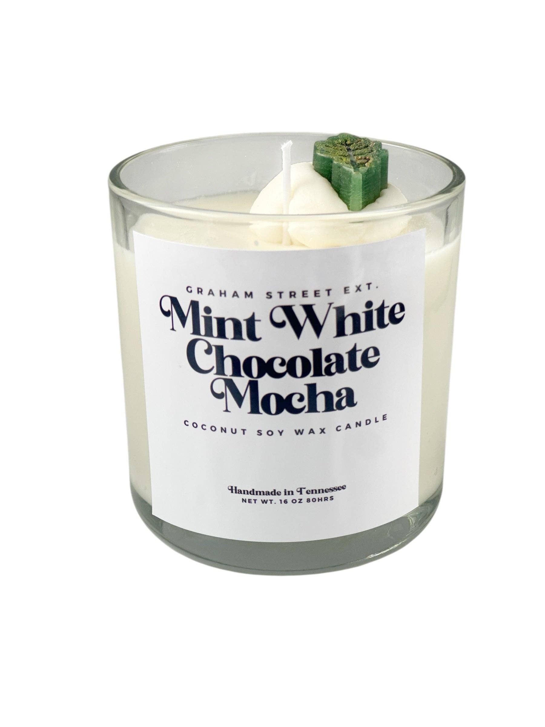 Graham Street Ext. - Wholesale Jar/Filled Candle - White Chocolate Mocha Latte Dessert Candle0