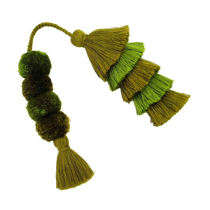 Flair Pom | Olive + Pear Green for wholesale by The Lilley Line