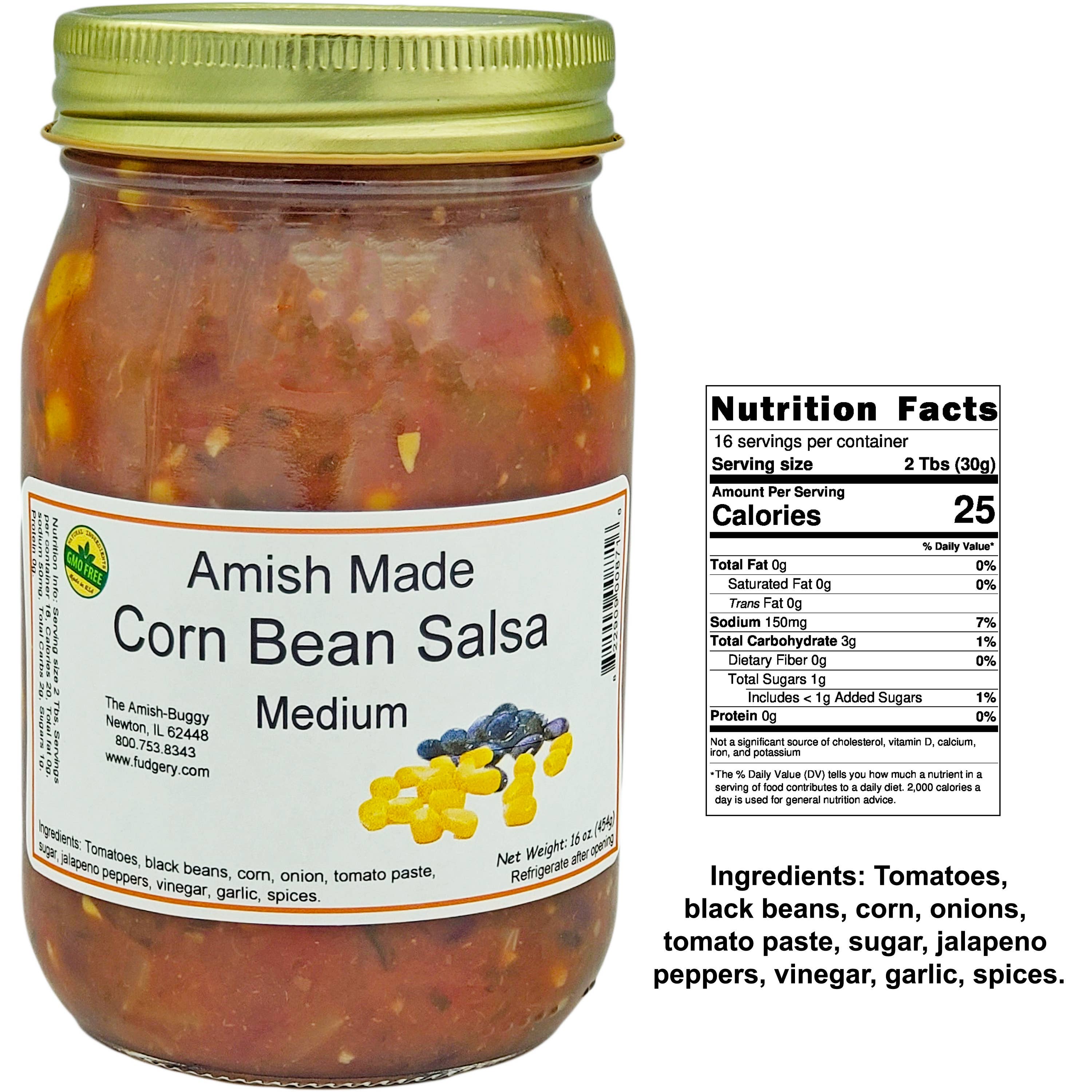 Arndt's Fudgery LLC - Wholesale Salsa - Amish Fresh Made Salsa 16 oz. Jar17