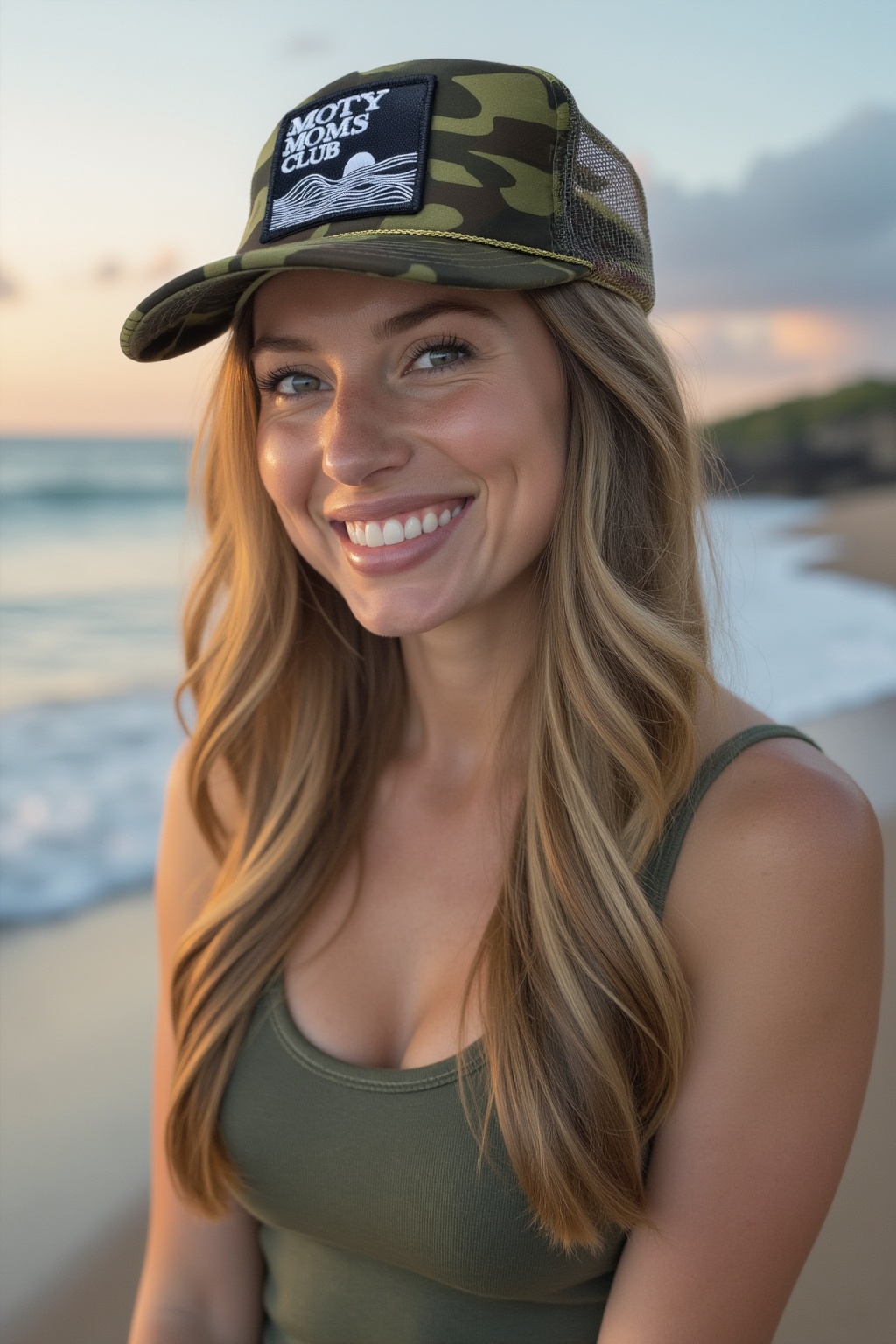 Friday Feelin' - Wholesale Trucker Hat - Women's - Salty Moms Trucker Hat in Camo1