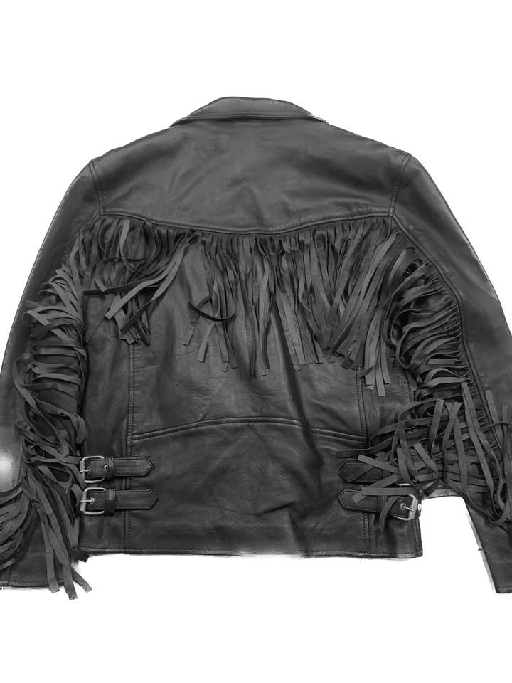 Luxe & Leather by Madonna & Co - Wholesale Leather Jacket - Women's - Fringe Moto-Western Women's Leather Jacket1
