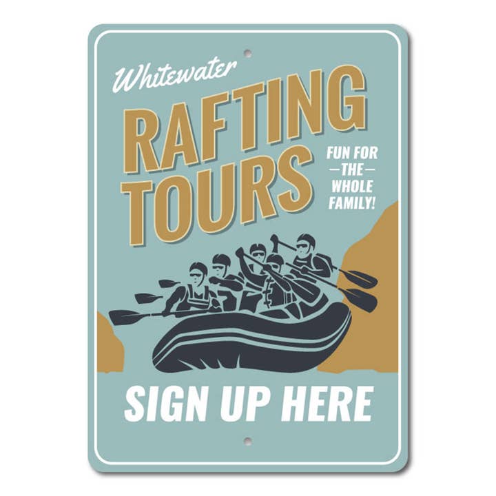 Señal de rafting de aguas bravas para venta al por mayor de Lizton Sign Shop, Inc