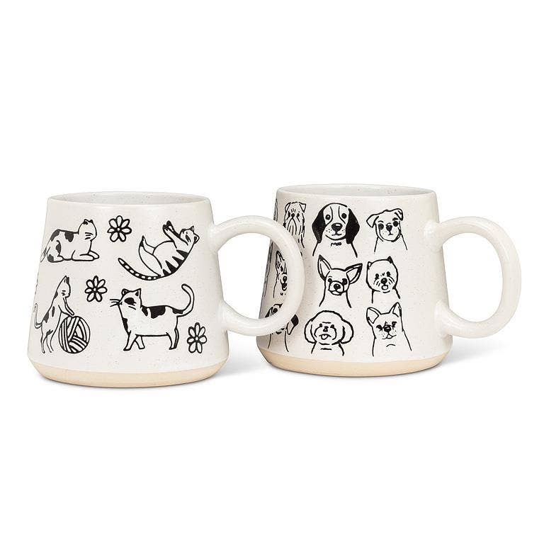 Abbott - Wholesale Coffee Mug - Oversized Mug with Dogs-4"H(17oz)2
