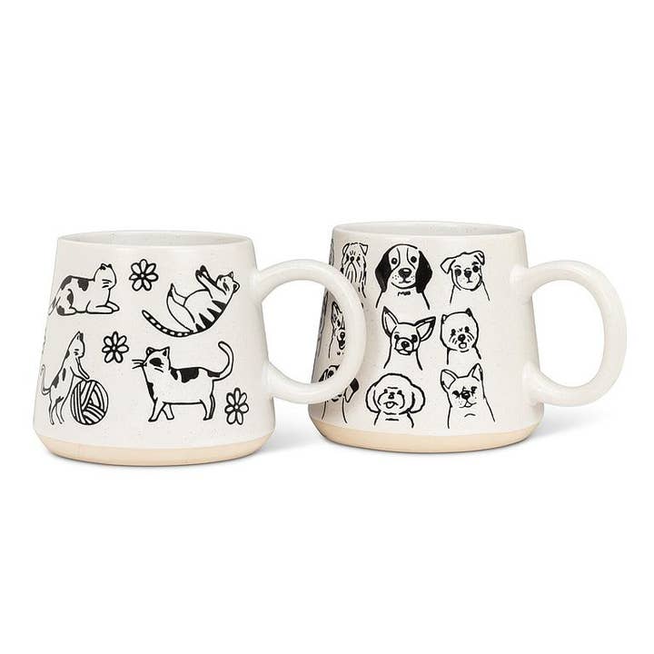 Abbott - Wholesale Coffee Mug - Oversized Mug with Dogs-4"H(17oz)2