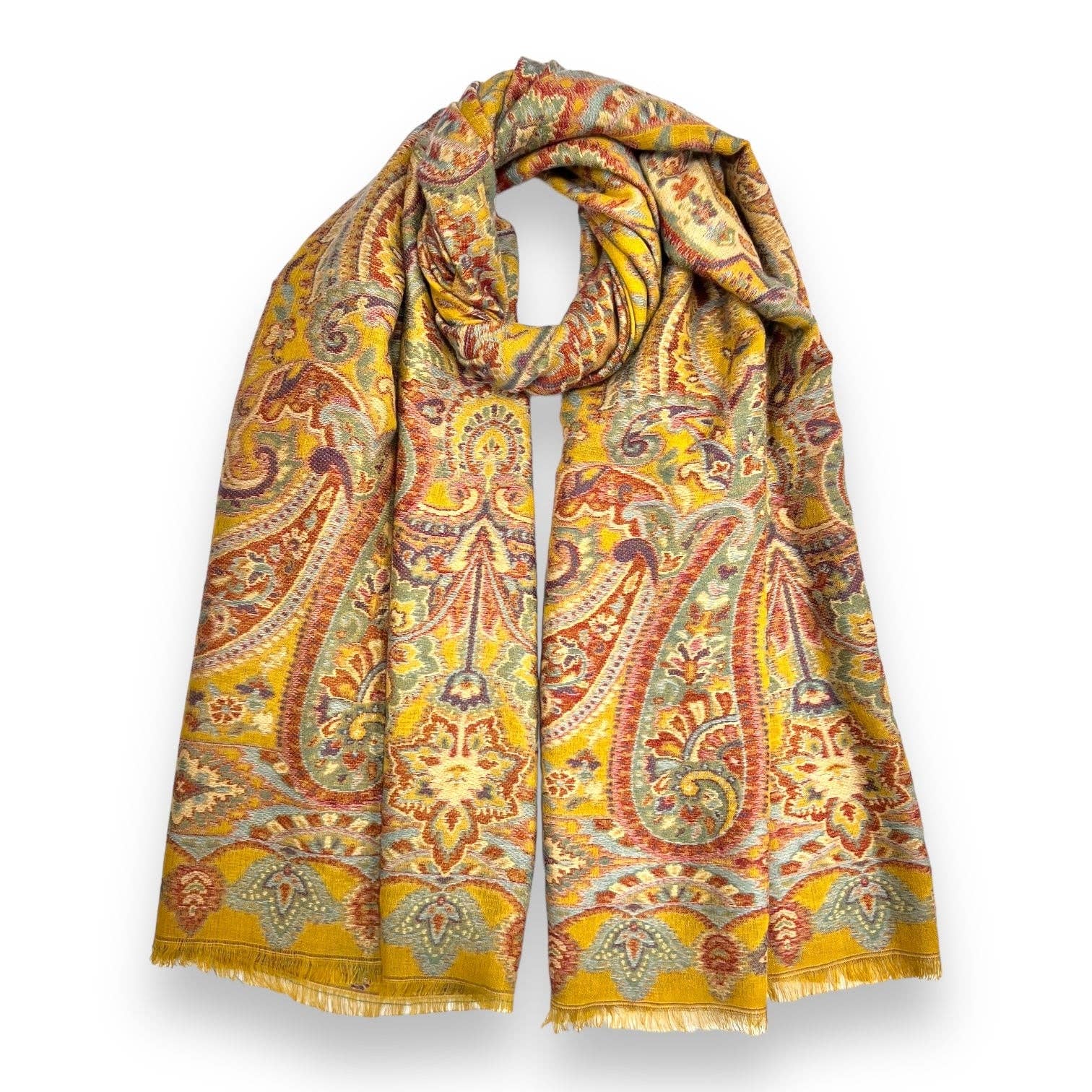 Lili Scarves (US Duty Free) - Wholesale Scarf - Women's - Premium Paisley Print Pashmina Scarf4