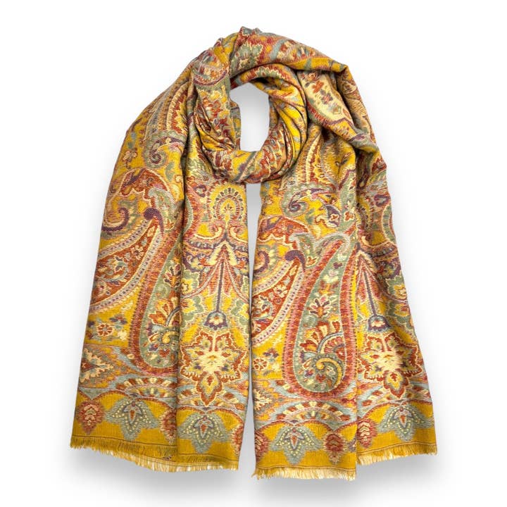 Lili Scarves (US Duty Free) - Wholesale Scarf - Women's - Premium Paisley Print Pashmina Scarf4