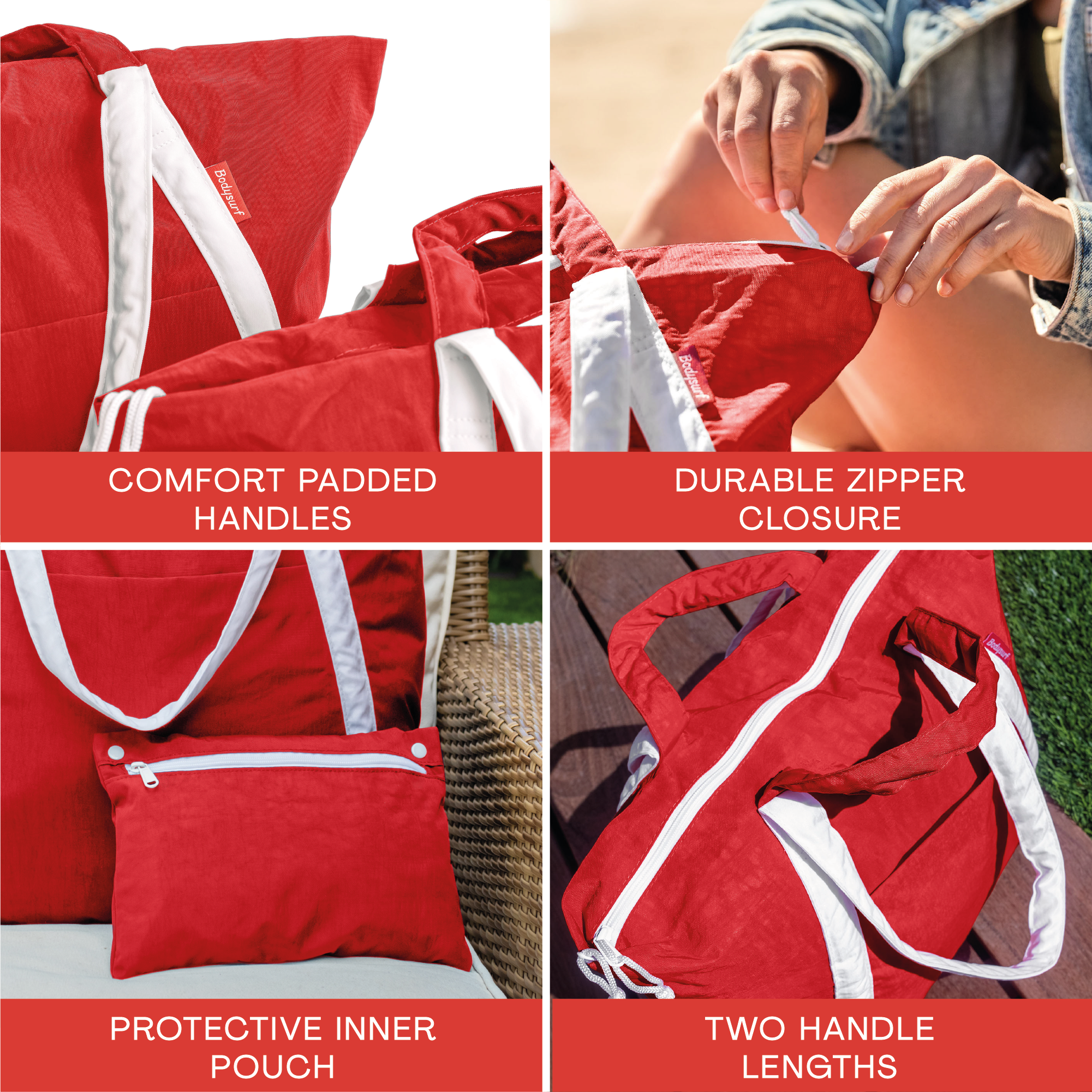 Bodysurf – Saco de praia por atacado – Bolsa de Praia Impermeável Extra Grande em Nylon Ripstop28