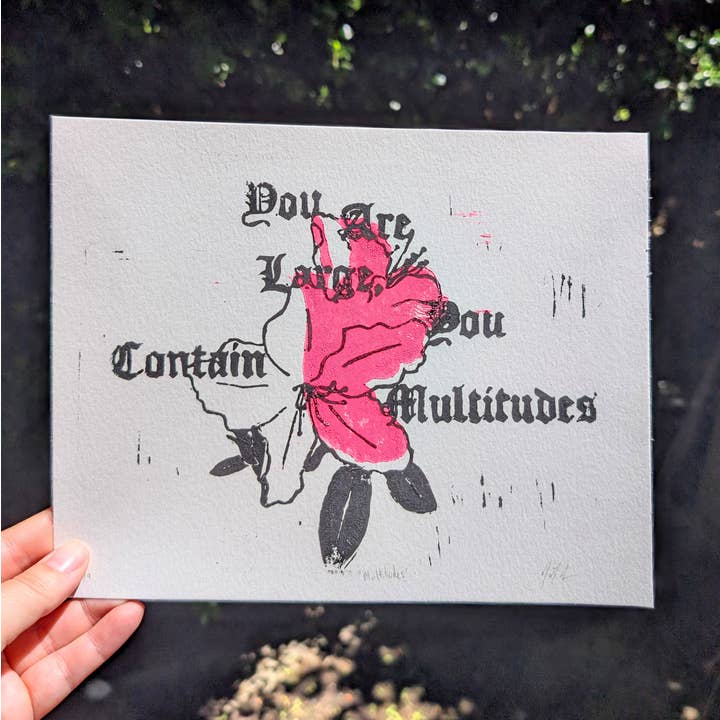 NMC Design Studio - Wholesale Art Print - Multitudes Queer Block Print