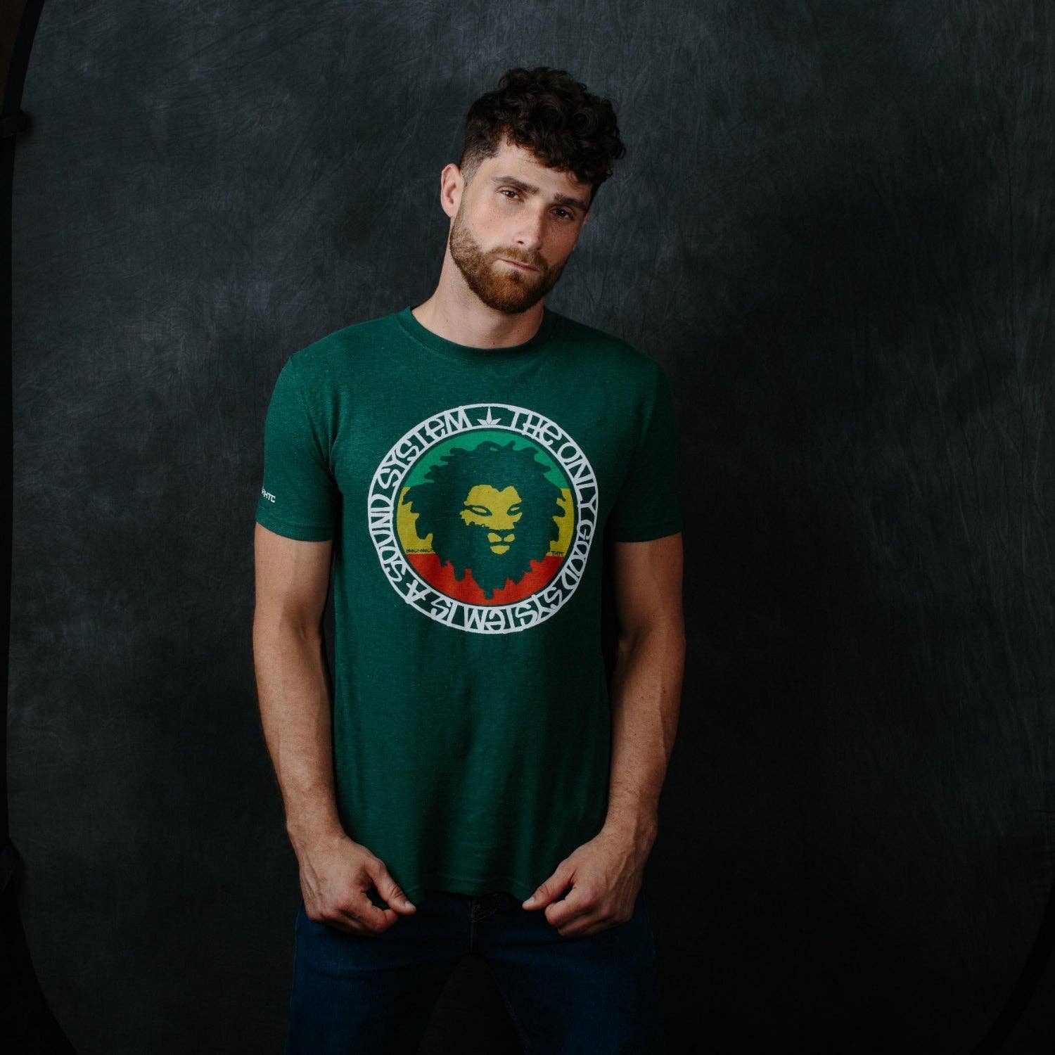 System of a Mau Hemp T-Shirt - Bottle Green for wholesale on Faire1