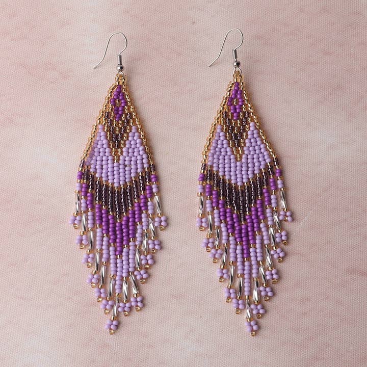 Gypsy Soul - Wholesale Dangle Earrings - Miyuki Soul Flow Earrings - 6 Pairs2