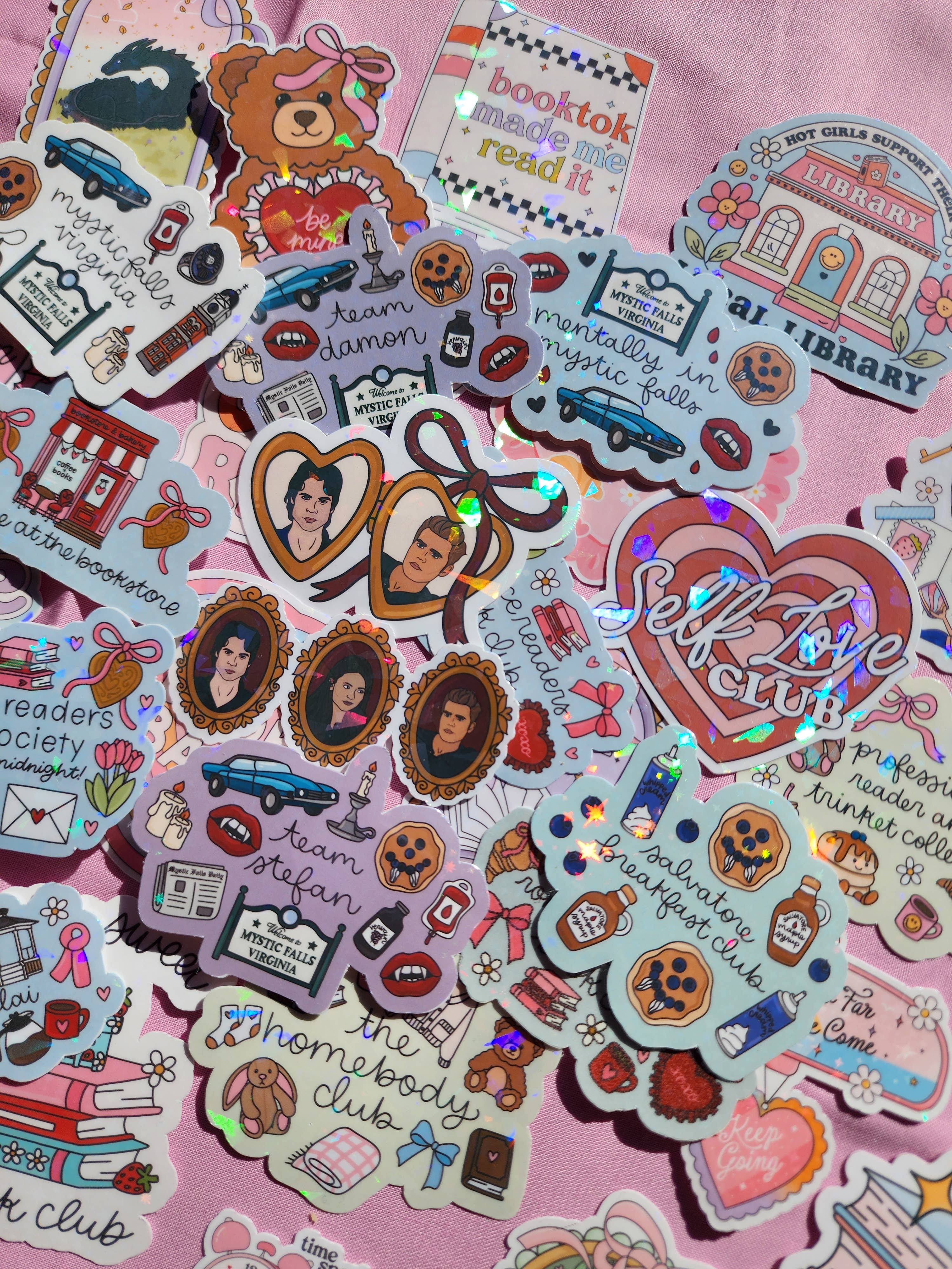 Sun Moon & Stars Co. - Wholesale Sticker - TVD Stickers| Mystic Falls| Salvatore 1