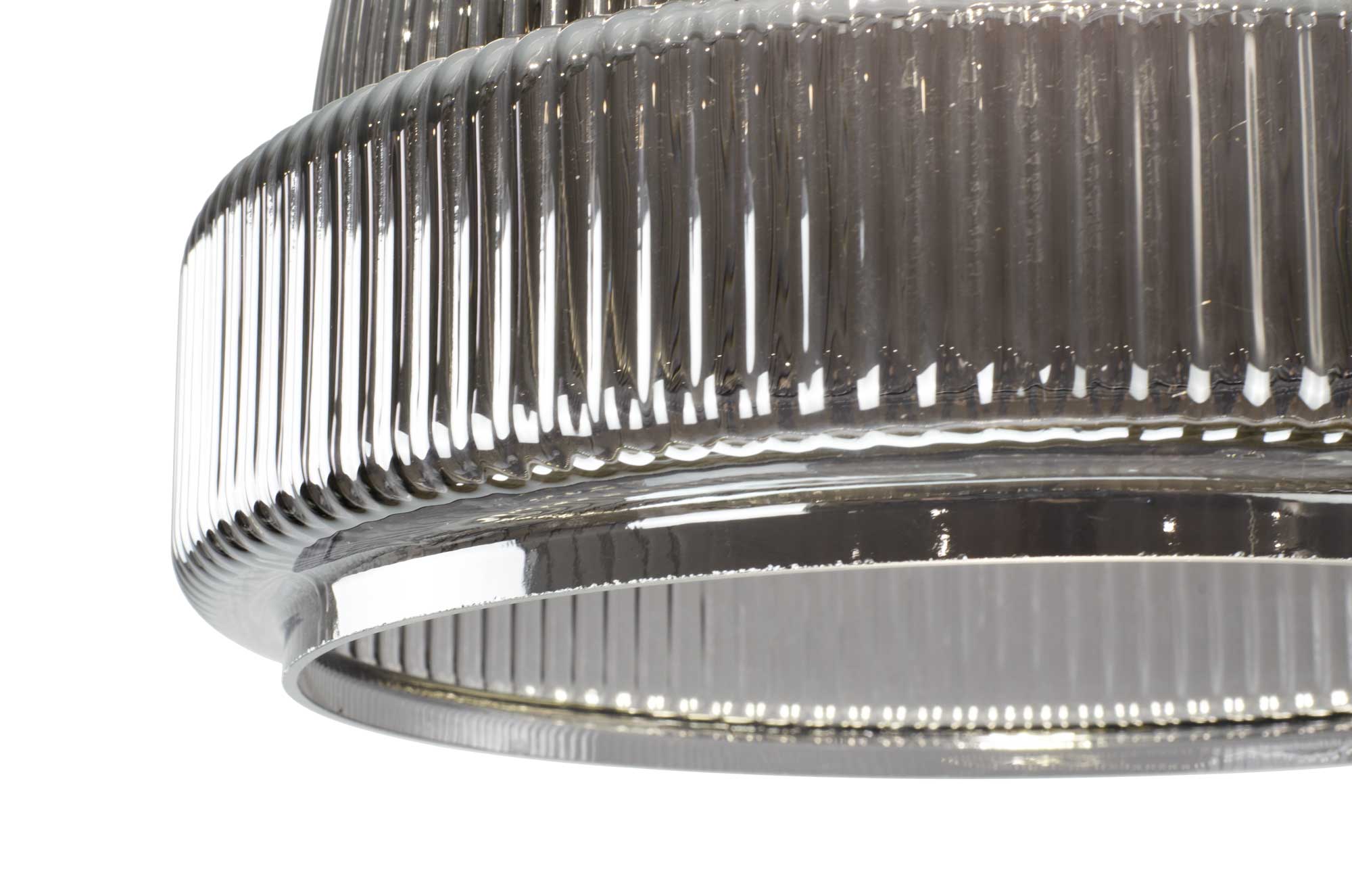 C-Création - Wholesale Kroonluchter/hangend licht - Gekleurd geribbeld glazen hanglamp Chani2