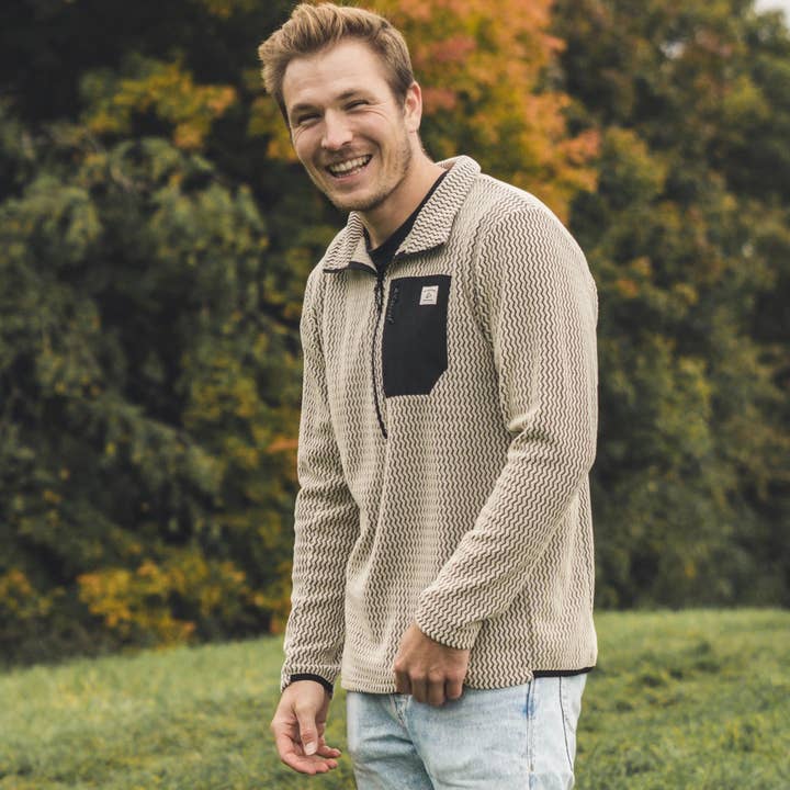 Men's Half Zip Sweatshirt for wholesale by The Clue Clothing