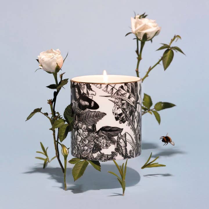 Chase and Wonder - Wholesale Jar/Filled Candle - The Country Garden Ceramic Candle