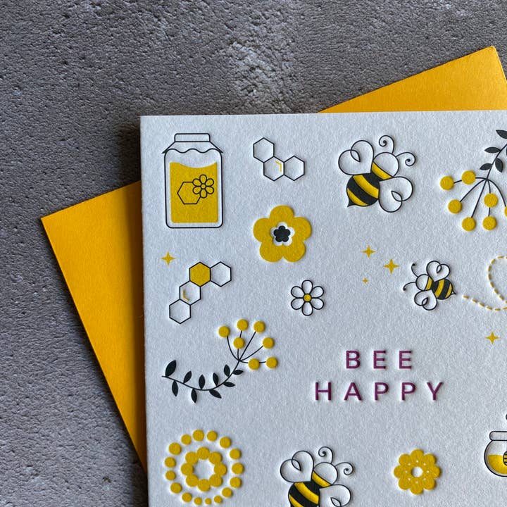 Bee Happy Card voor wholesale door Heyyy Ltd