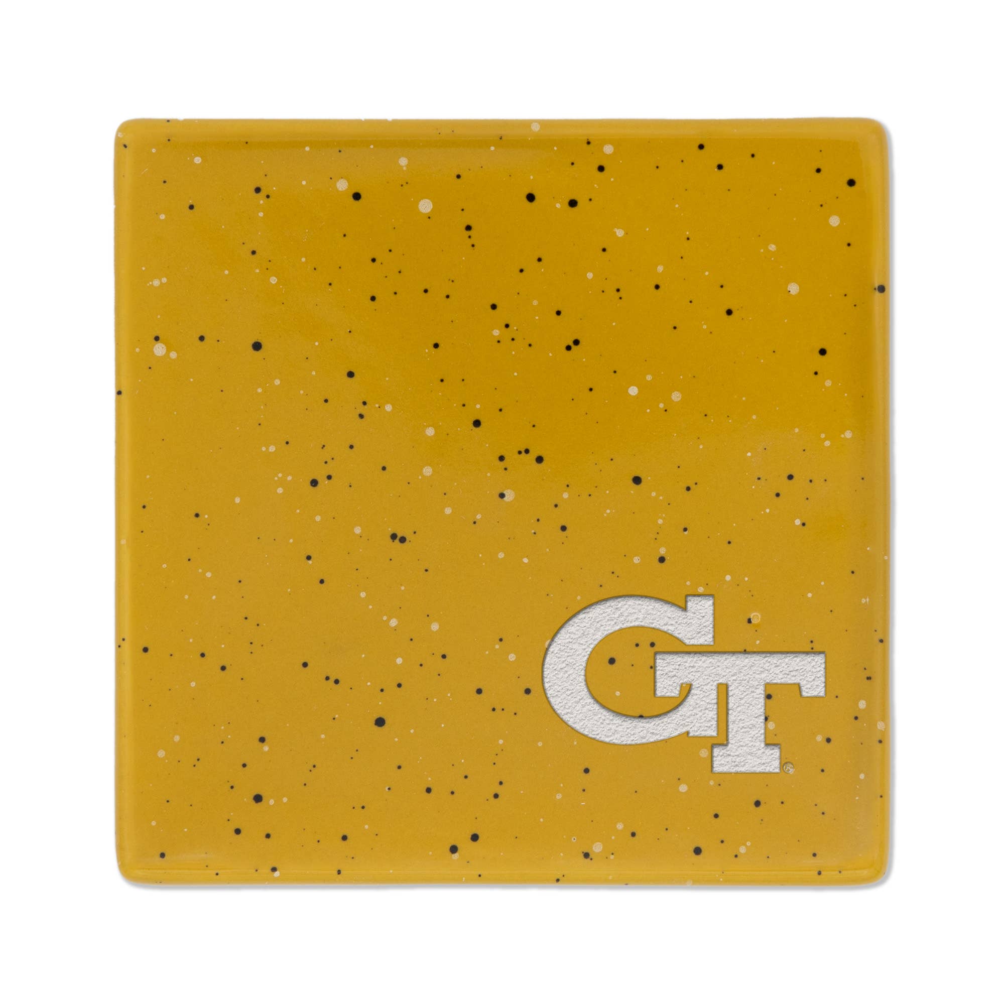 Rico Industries - Wholesale Coasters - NCAA Georgia Tech Yellow Jackets - GT Gold Engr. Coaster