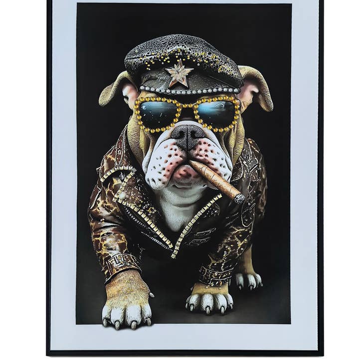 Bulldog Design Diamantes Touch Up Lacquered Finish for wholesale by Cubby House by Malmar