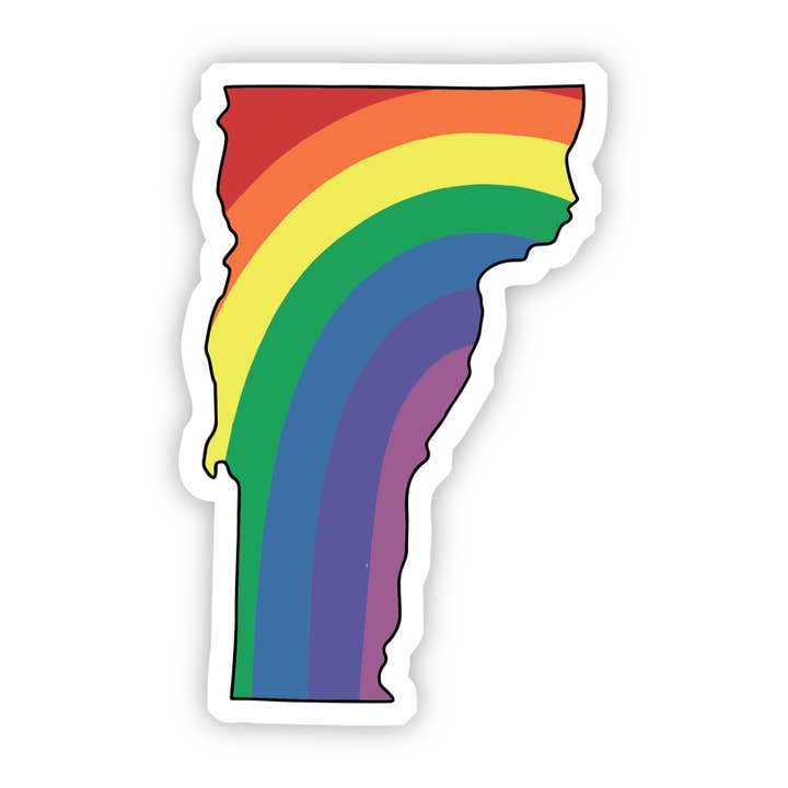 Vermont Rainbow Sticker for wholesale by Big Moods