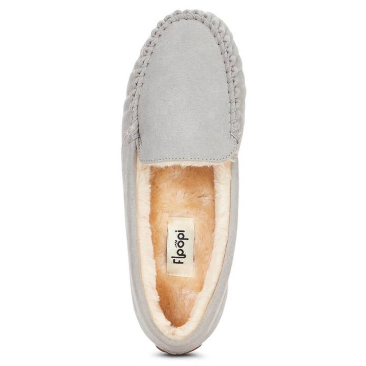 Floopi – wholesale Slippers – Women's – Women’s Lily Moccasin Faux Suede Slippers3