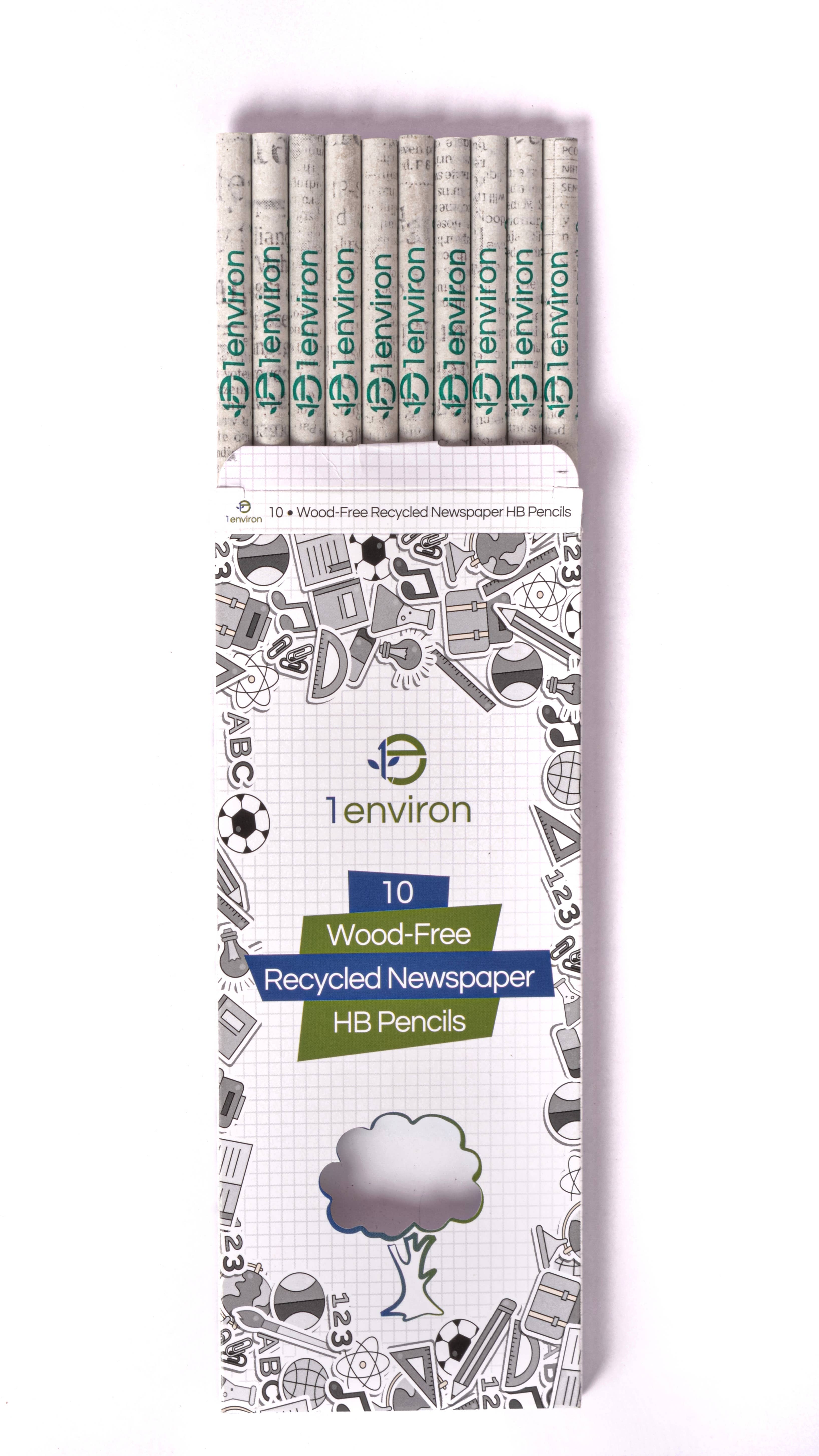 1environ Ltd – wholesale Pencil – Recycled Newspaper HB Pencils | Eco Friendly Gift3