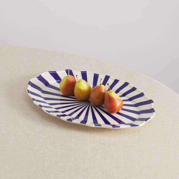 Maison Madison Home - Wholesale Platter - Mafalda Ceramic Oval Platter 15.5"