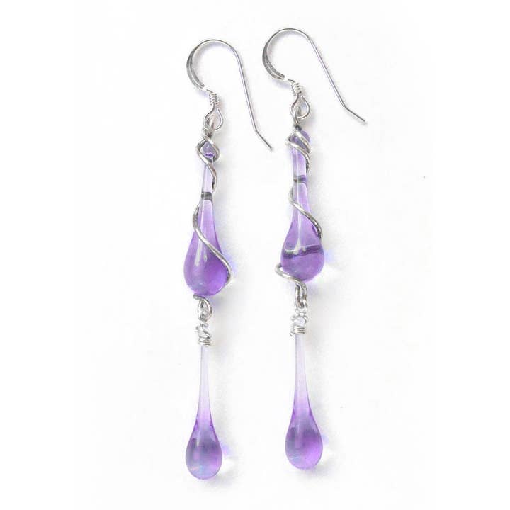 Sundrop Jewelry - Wholesale Dangle Earrings - Gemini Glass Teardrop Earrings11