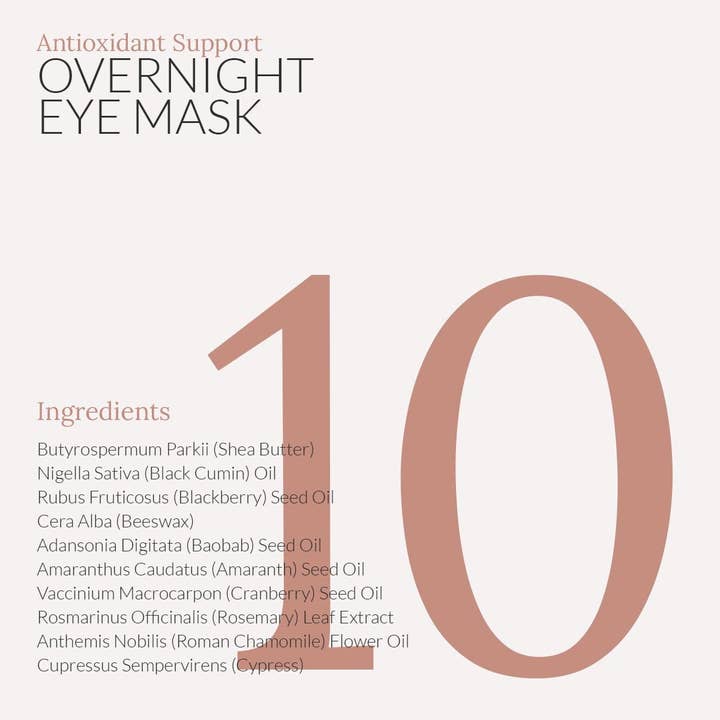 Bambu Earth LLC - Wholesale Eye Treatment Mask - Antioxidant Support Overnight Eye Mask