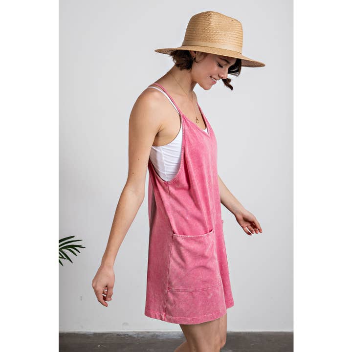Rae Mode - Wholesale Romper - Women's - MINERAL WASHED COTTON POLY ROMPER1