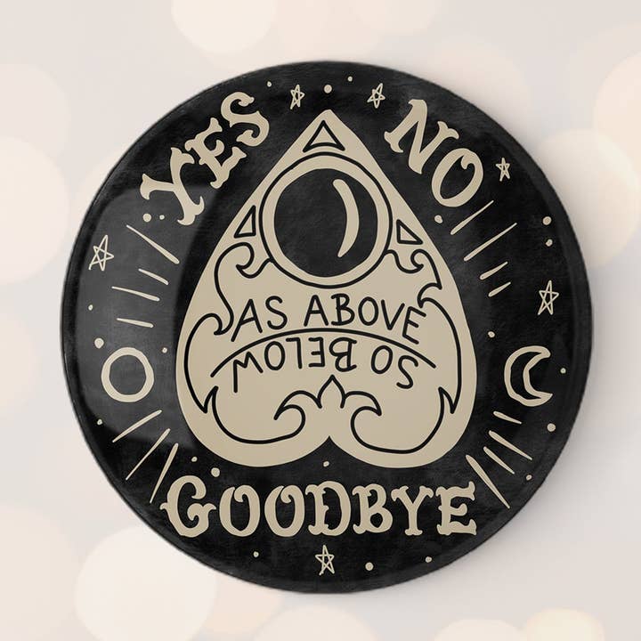 Märke för Ouija Design 32mm för wholesale av Cronin's Books and Bits