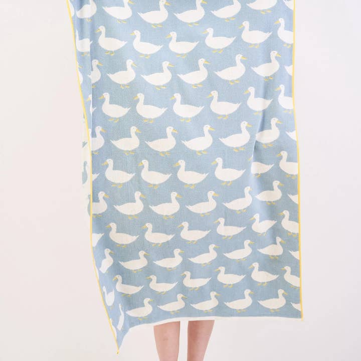 Anorak - Wholesale Bath Towel - Anorak Waddling Ducks Organic Cotton Bath Sheet