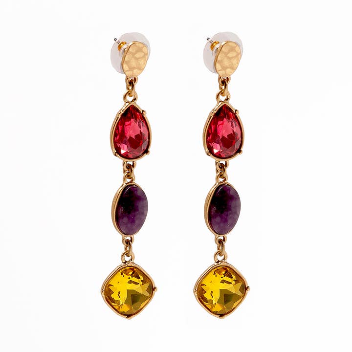 Statement-Tropfenohrringe „Bejeweled“ für den Großhandel von Bibi Bijoux