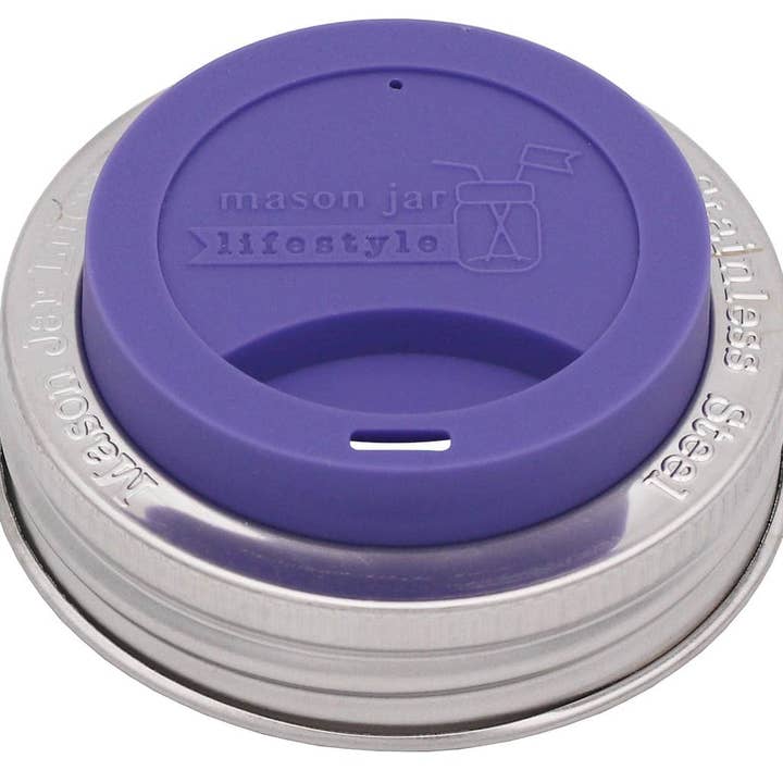 Mason Jar Lifestyle - Vente Couvercle de boisson - Couvercle en silicone avec bande en acier inoxydable pour bocaux17