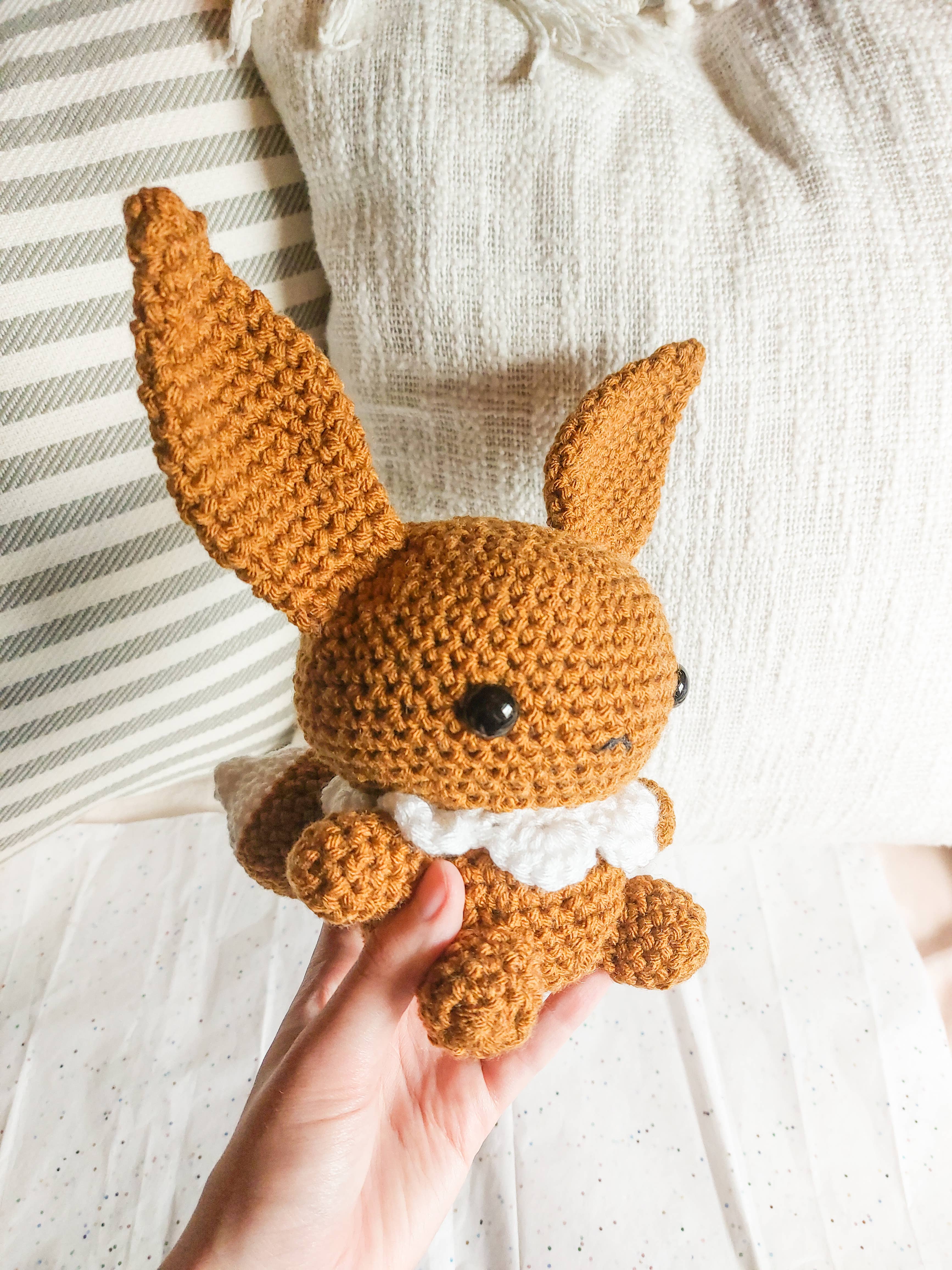 Skys Emporium - Wholesale Stuffed/plush toy – Kids & baby - Crochet Eevee Plushie, Handmade Pokemon Plushy3