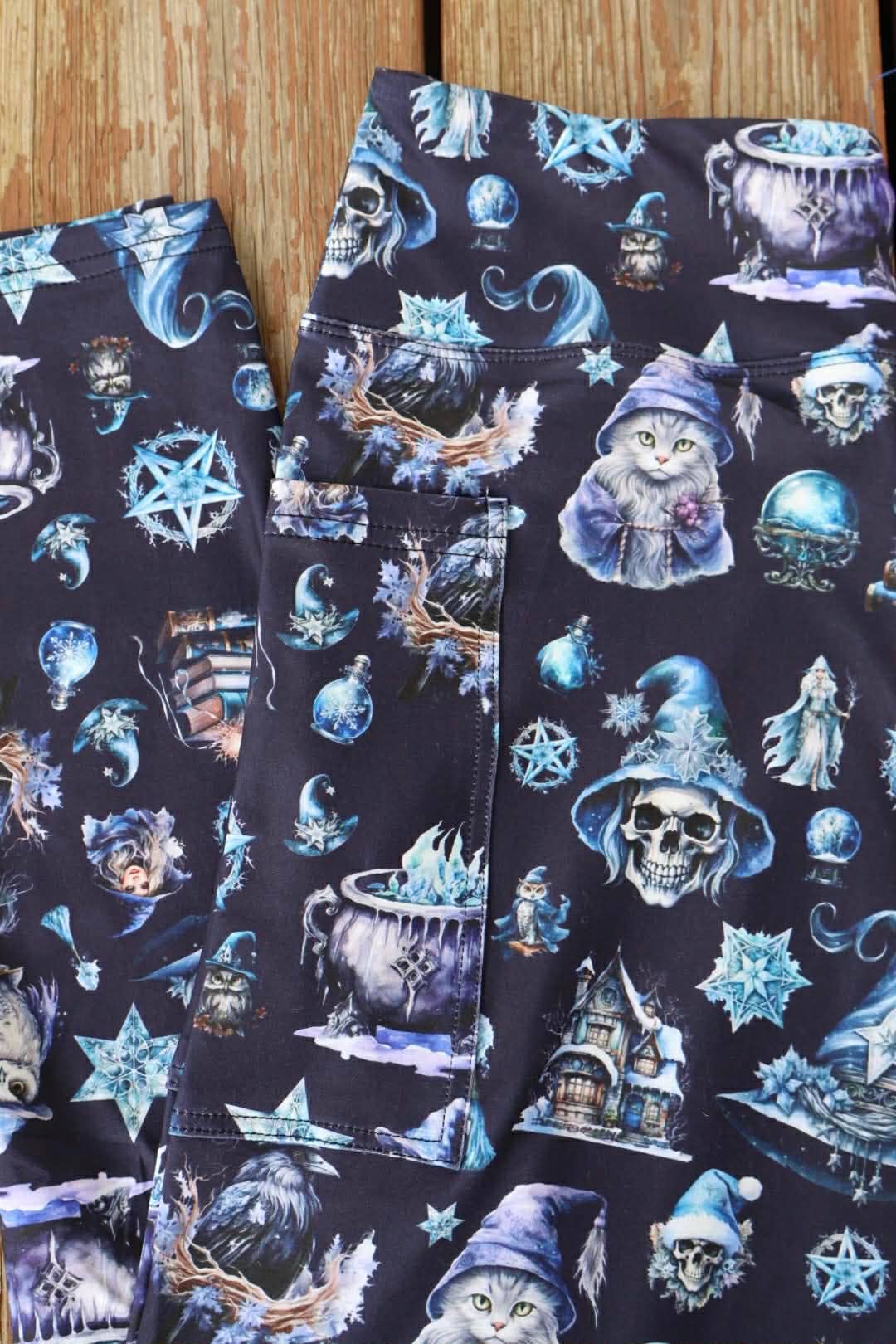 Triple Goddess Boutique - Wholesale Fashion Leggings - Women's - Alternative clothing, witchy, The Winter Witch Legging4