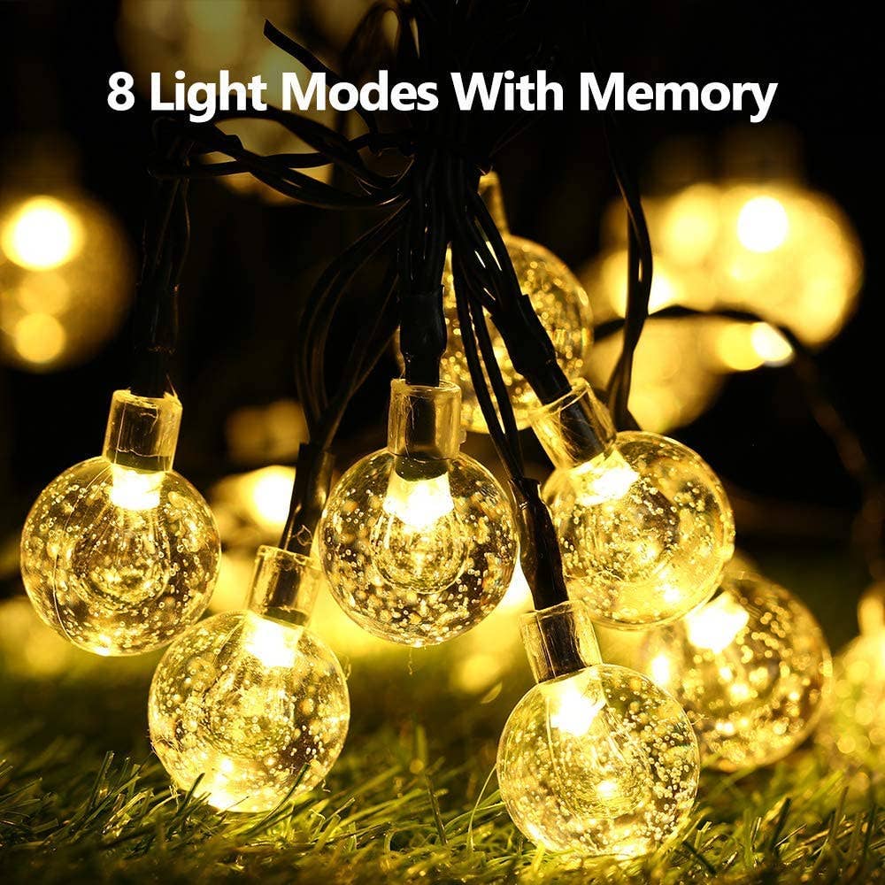 Perfect Holiday - Wholesale String Lights - Perfect Holiday 30 LED Solar String Light bulbs - Warm White8