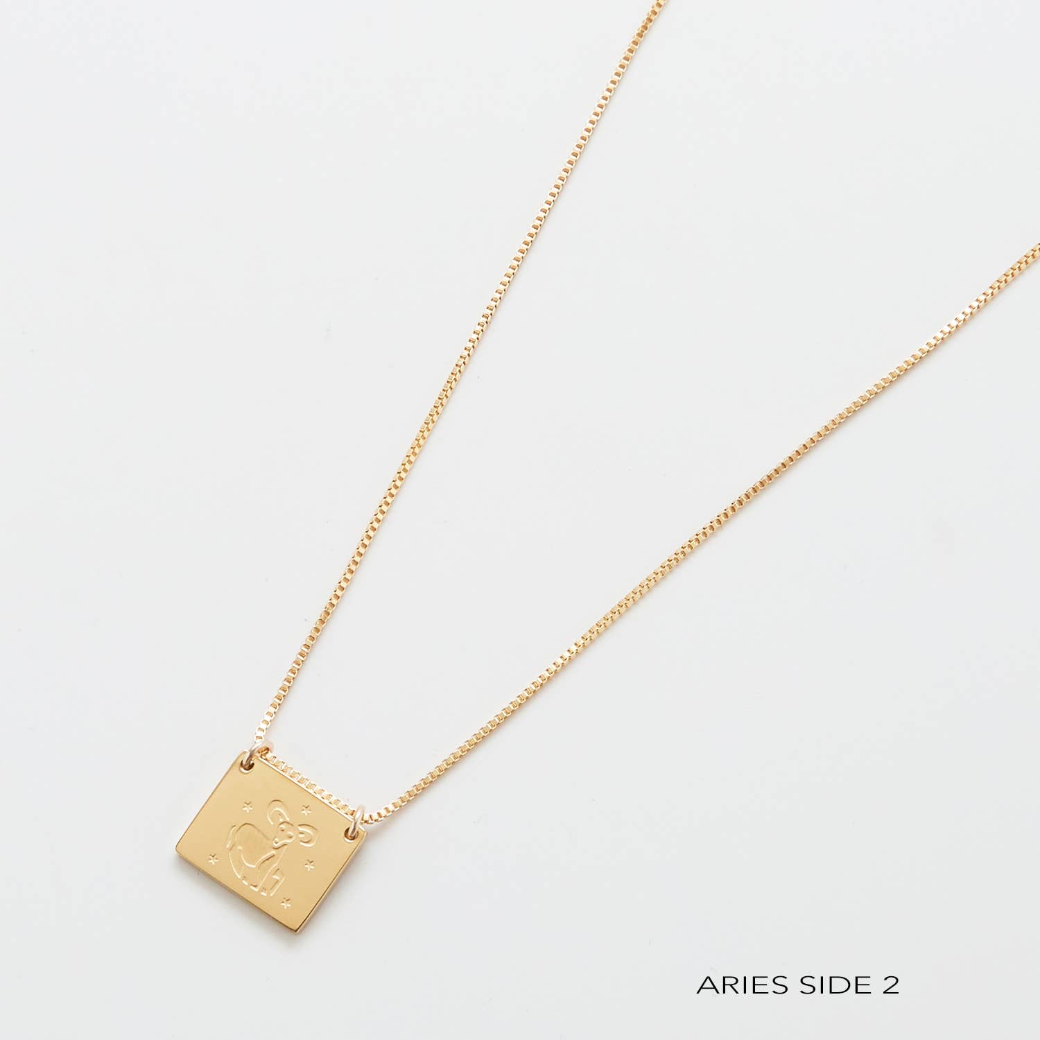 Admiral Row Jewelry - Wholesale Pendant/Charm Necklace - Zodiac Double-Sided Astrology Gold Filled Necklace - Personalization Jewelry2