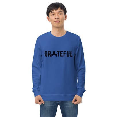 Taknemmelig slogan yoga og meditation unisex sweatshirt for engroshandel hos Yoga Tree Shirts