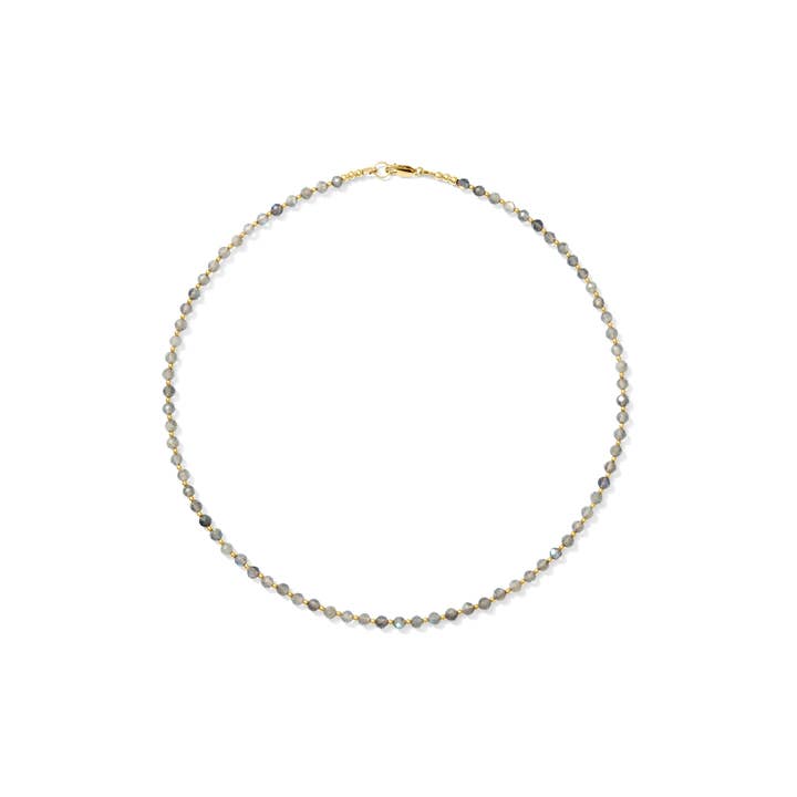 Kaylie Dawn Jewelry - Wholesale Beaded/Pearl Necklace - Elley Faceted Gemstone Necklace Handmade in USA Gold Filled3