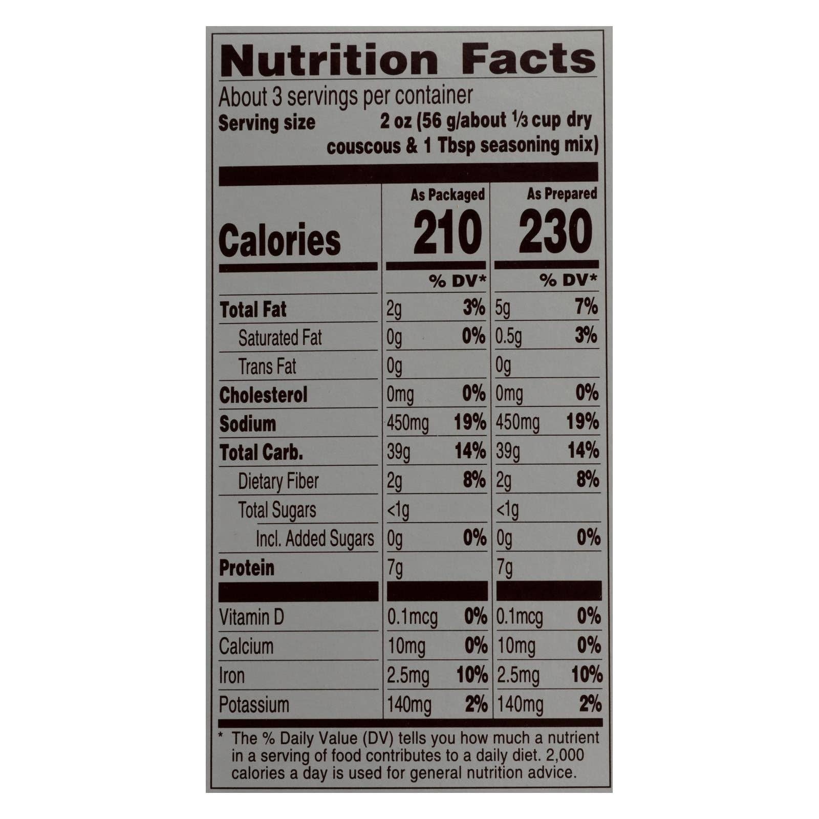 Ware Spark - Wholesale Whole Grains - Near East Couscous Mix - Toasted Pine Nut - Case Of 12 - 5.6 Oz.1