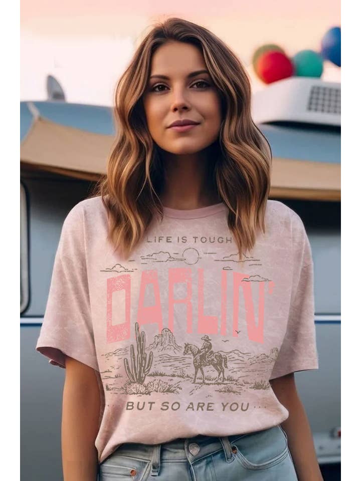 HRTandLUV - Wholesale T-Shirt (Graphic) - Women's - DARLIN MINERAL GRAPHIC TOP