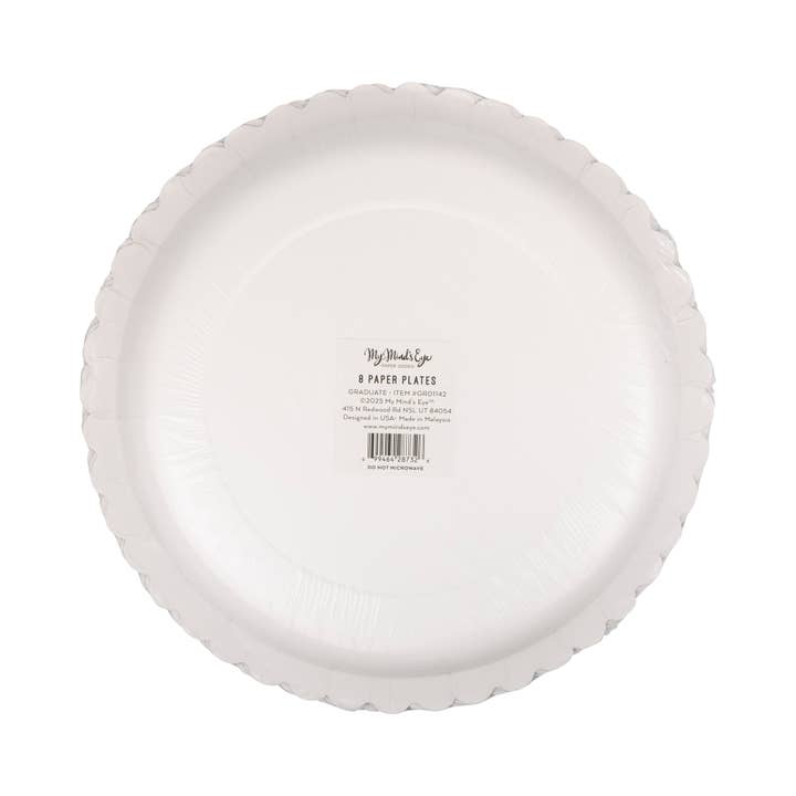 My Mind’s Eye - Wholesale Disposable Plate - GRD1142 - Script Graduate 10" Plate