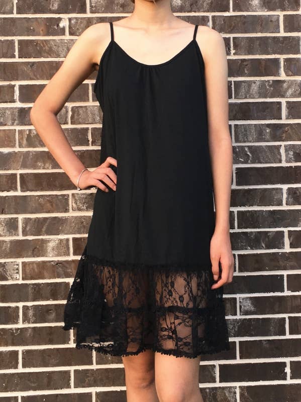 990 SOLID WITH LACE DRESS for wholesale by DESHENG ENTERPRISE