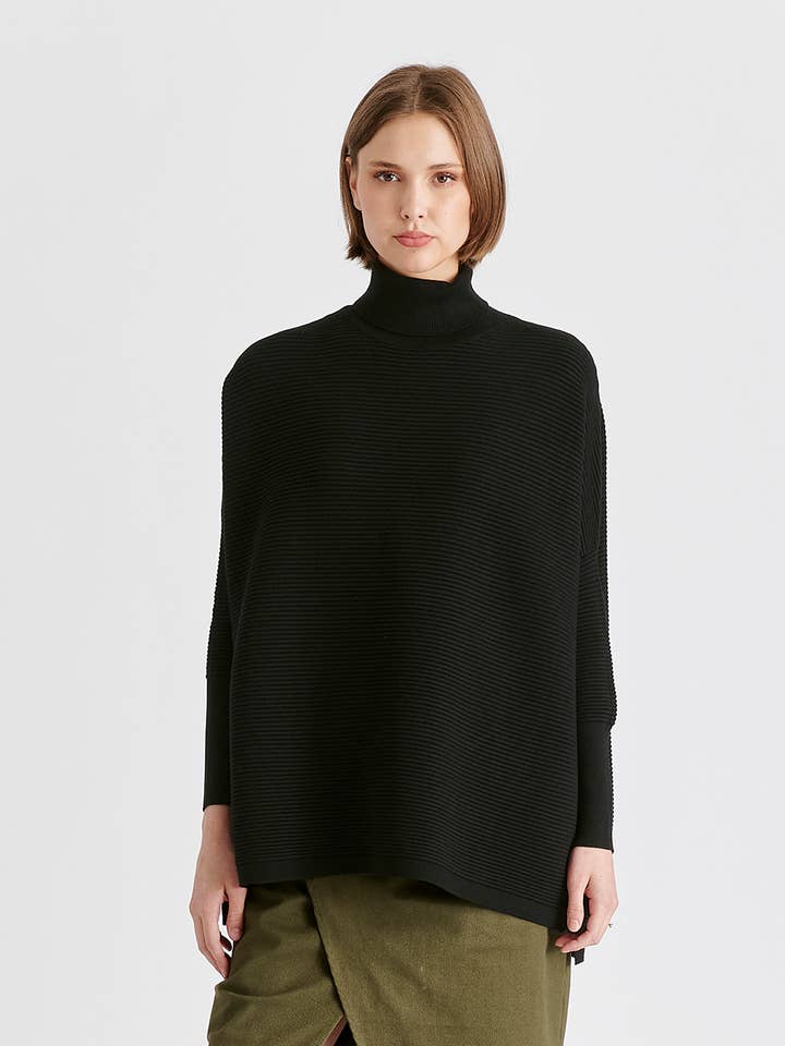 Paisie - Wholesale Knit Sweater - Women's - Paisie Turtleneck Ribbed Jumper0