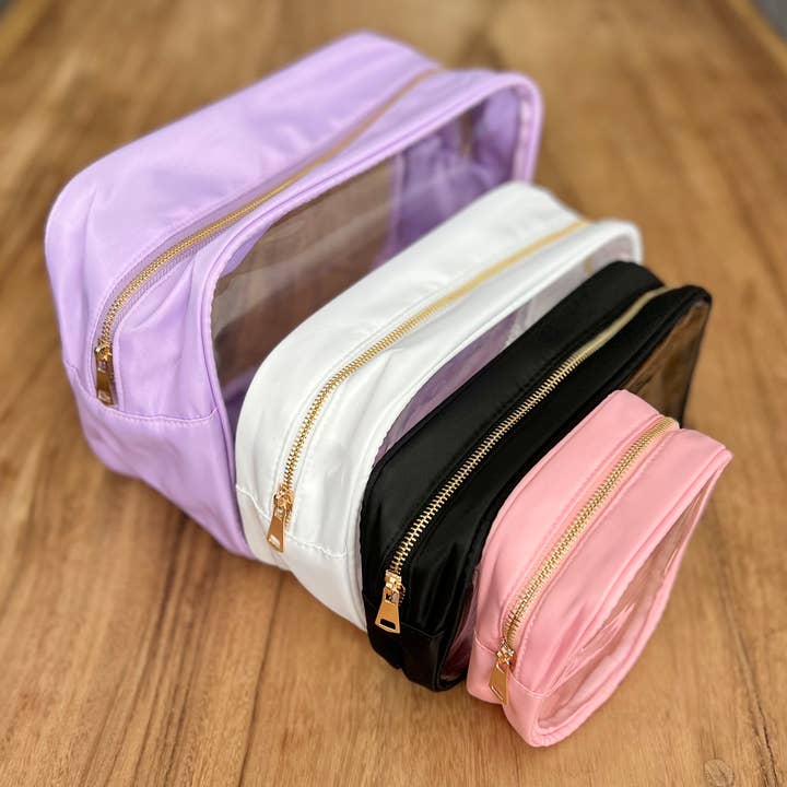 Palmy Pineapple - Vente Pochette – femme - Petits sacs en nylon à deux côtés transparents pour patchs à lettres5