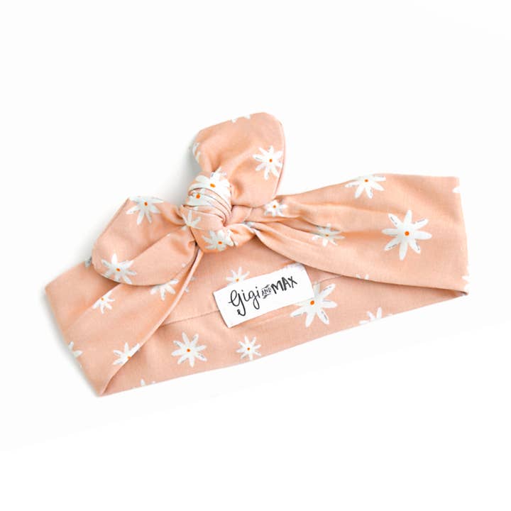 Daisy Topknot Headband for wholesale by Gigi and Max